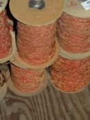 *Four Rolls of Orange Braided Thread