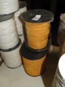 *Three Rolls of Yellow Braided Thread