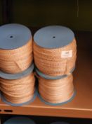 *Box Containing Ten Lace Edge Head Scarves