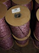 *Four Rolls Pink Metallic Yarn