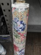 *20m Roll of Floral Patterned Fabric
