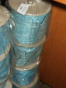 *Four Rolls of Blue & Metallic Braided Edging