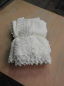 *Box Containing Ten Lace Edge Head Scarves
