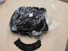 *Two Bag Containing Fifty Black Lace Panels