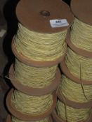 *Four Rolls of Lemon Braided Thread