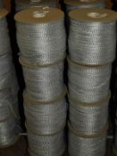 *Four Rolls of Semi Elasticated Silver Braid Edgin