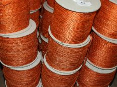 *Four Rolls of Orange & Metallic Braided Edging
