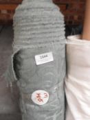 *14m Roll of Green Self Pattern Fabric