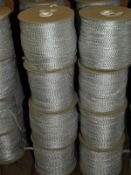 *Four Rolls of Semi Elasticated Silver Braid Edgin