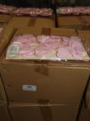 *Four Boxes of 12 Beaded Pink Heart Decorations
