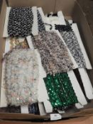 *Box Containing 20 Cards of Assorted Sequin and La