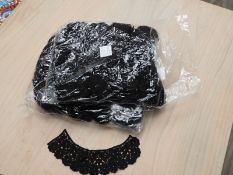 *Two Bag Containing Fifty Black Lace Panels