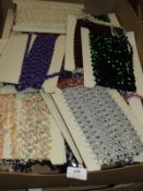 *Box Containing 20 Cards of Assorted Sequin and La