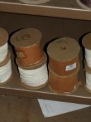 *Box Containing Ten Lace Edge Head Scarves