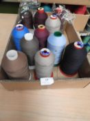 *Box Containing Twelve Cones of Sewing Thread (as
