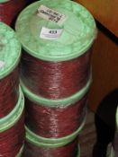 *Four Rolls of Red Braided Thread