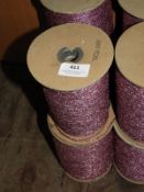 *Four Rolls Pink Metallic Yarn