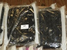 *Six Cards of Black Lace Edging