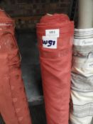 *15m Roll of Red Self Pattern Fabric