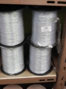 *Four Rolls of Iridescent Braided Threads
