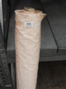 *27.5m Roll of Salmon Coloured Self Patterned Fabr