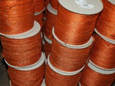 *Four Rolls of Orange & Metallic Braided Edging