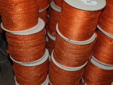 *Four Rolls of Orange & Metallic Braided Edging