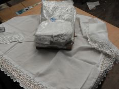 *Box Containing Ten Ladies Head Scarves with Lace
