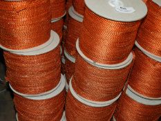 *Four Rolls of Orange & Metallic Braided Edging