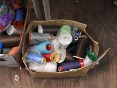 *Box of Mixed Sewing and Embroidery Yarn
