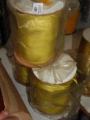 *Three Rolls of Yellow Elastic