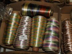 *Five Assorted Cones of Iridescent, Pastel and Mul