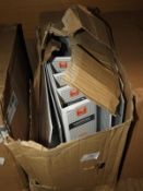 *Box of White Plastic Ring Binders