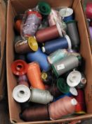 *Box of Mixed Sewing and Embroidery Yarn
