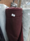 *35m Roll of Burgundy Upholstery Cloth