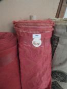*37m Roll of Red Self Pattern Upholstery Cloth