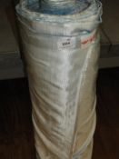 *53m Roll of Pale Blue Pattern Fabric