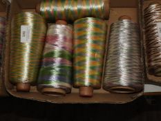 *Five Assorted Cones of Iridescent, Pastel and Mul