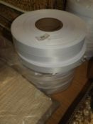 *Eight Rolls of White Satin Ribbon