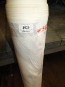 *25m Roll of Pale Blue & Grey Pattern Fabric