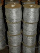 *Four Rolls of Semi Elasticated Silver Braid Edgin