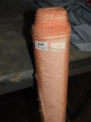 *13m Roll of Light Peach Pattern Fabric