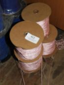 *Four Rolls Pink Metallic Yarn