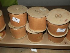 *Box Containing Ten Lace Edge Head Scarves