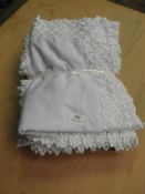 *Box Containing Ten Lace Edge Head Scarves