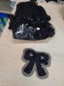 *Box Containing 40 Sequin and Ribbon Flowered Deta