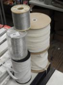 *Three Rolls of Lace Edging and Two Rolls of Metal