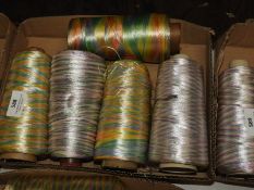 *Five Assorted Cones of Iridescent, Pastel and Mul