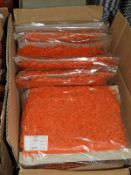 *Ten Cards of Orange Knitted Braid Edging