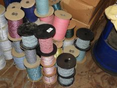 *Thirty Six Rolls of Mixed Knitting and Other Yarn